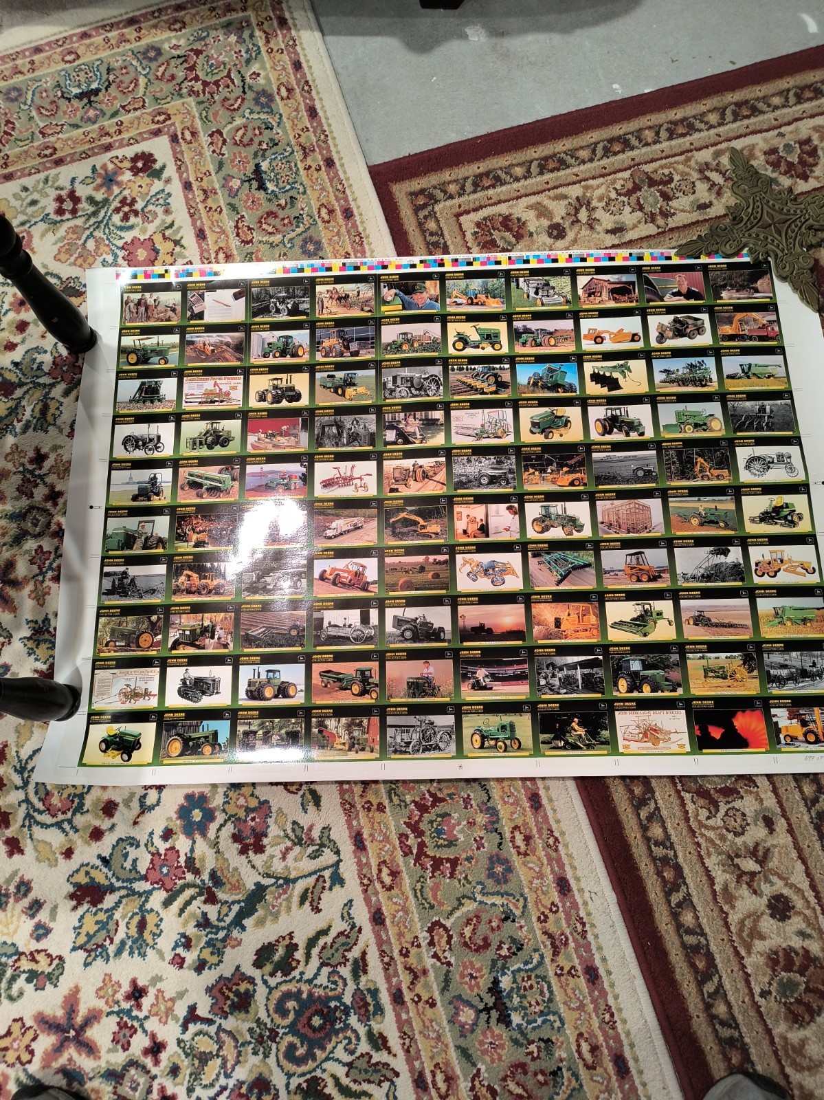 VTG John Deere 1994 Upper Decck Uncut Trading Card Sheet No. 699/2000 Nolan Ryan