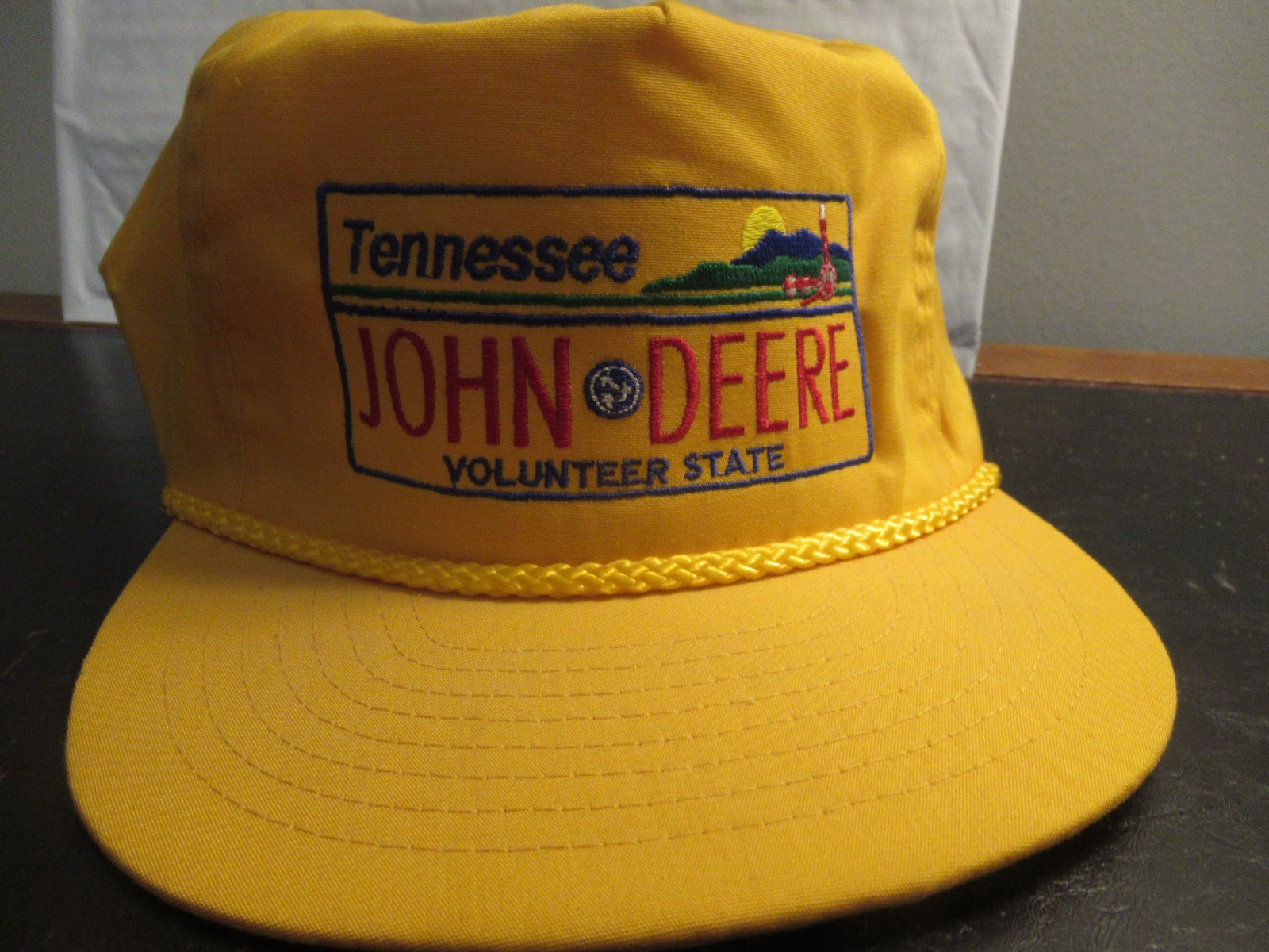 Vintage Tennessee John Deere Farm Hat Embroidered NOS Snapback Mesh Trucker