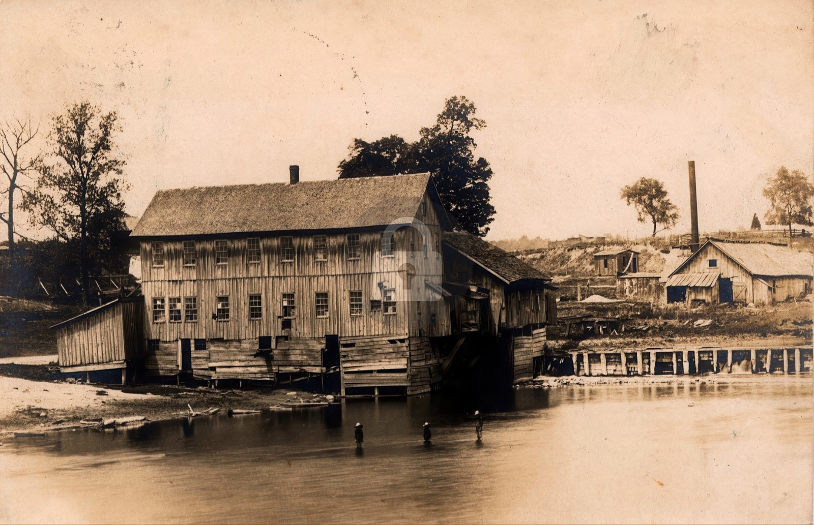 Old Sawmill & Furniture Factory, Mexico IN Indiana RPPC Photo Postcard COPY