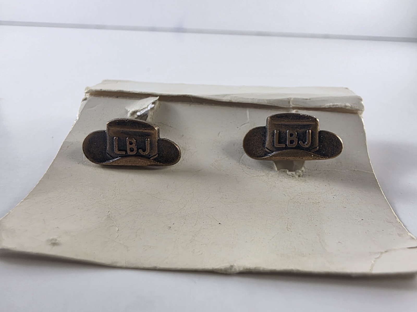 Vintage LBJ Lyndon B. Johnson Campaign Hat Pin Lapel Pin