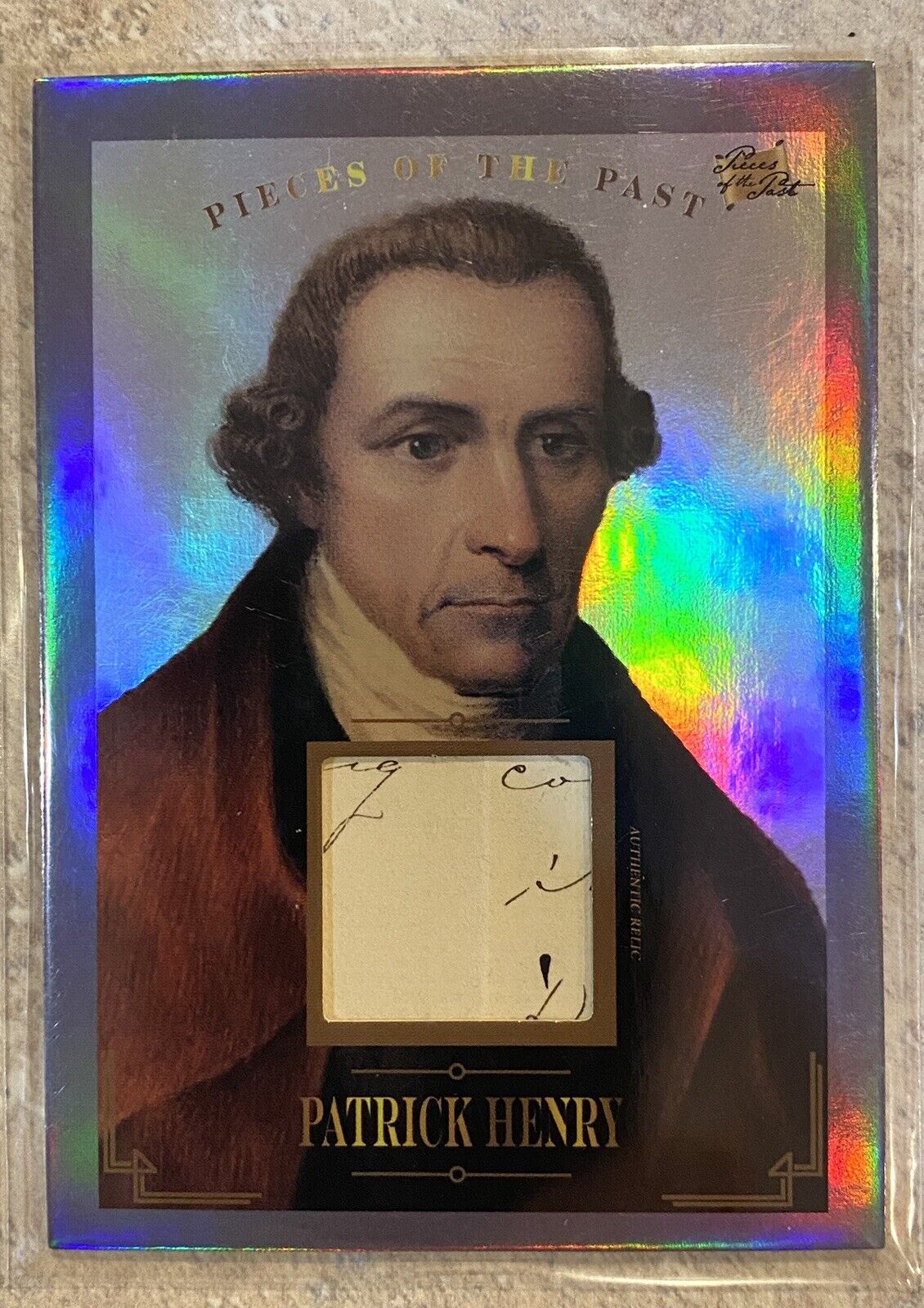 2023 PIECES OF THE PAST PATRICK HENRY RELIC HAND WRITING SAMPLE  
