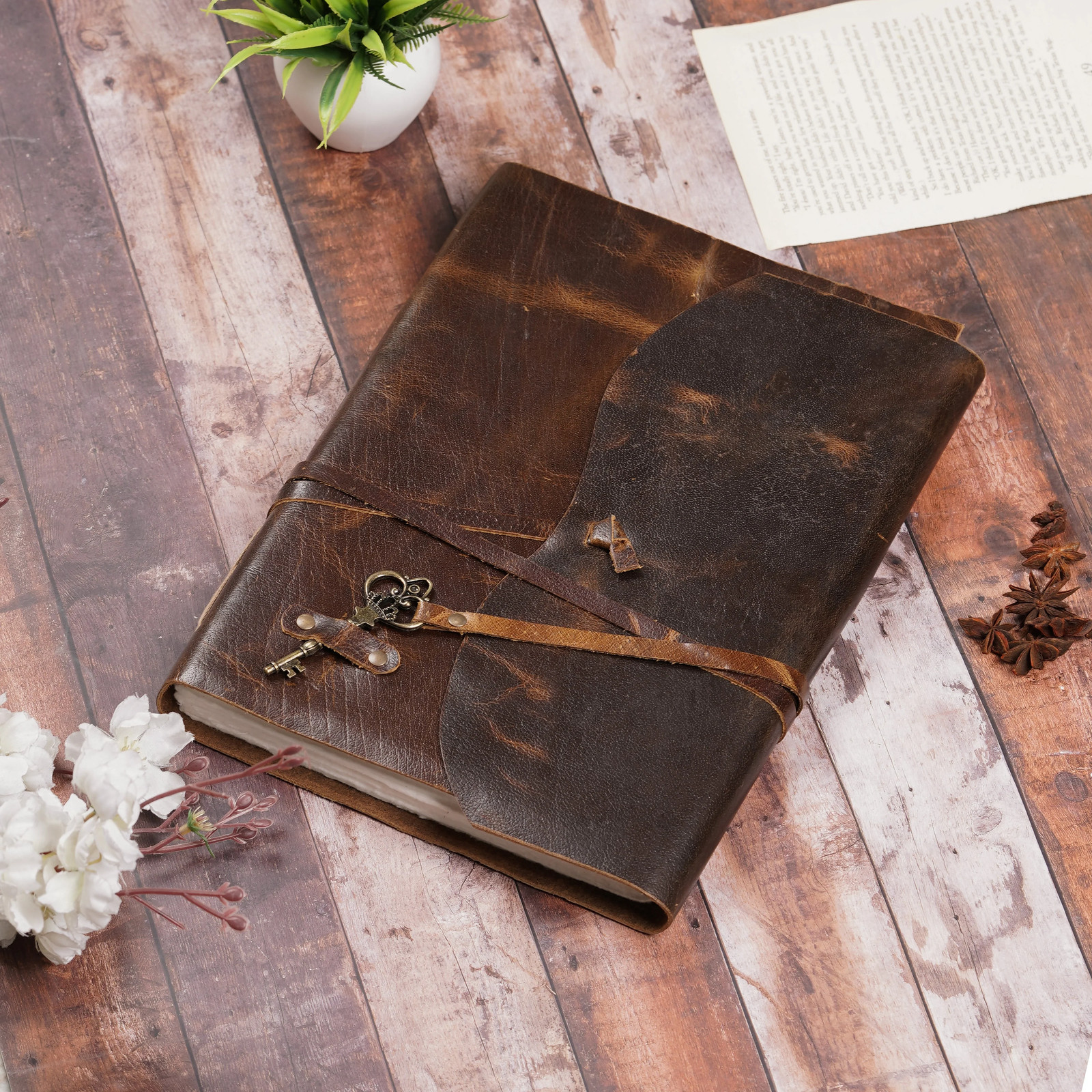 Heritage A4 Vintage Leather Journal Notebook Heritage A4 Vintage Leather Journal Notebook