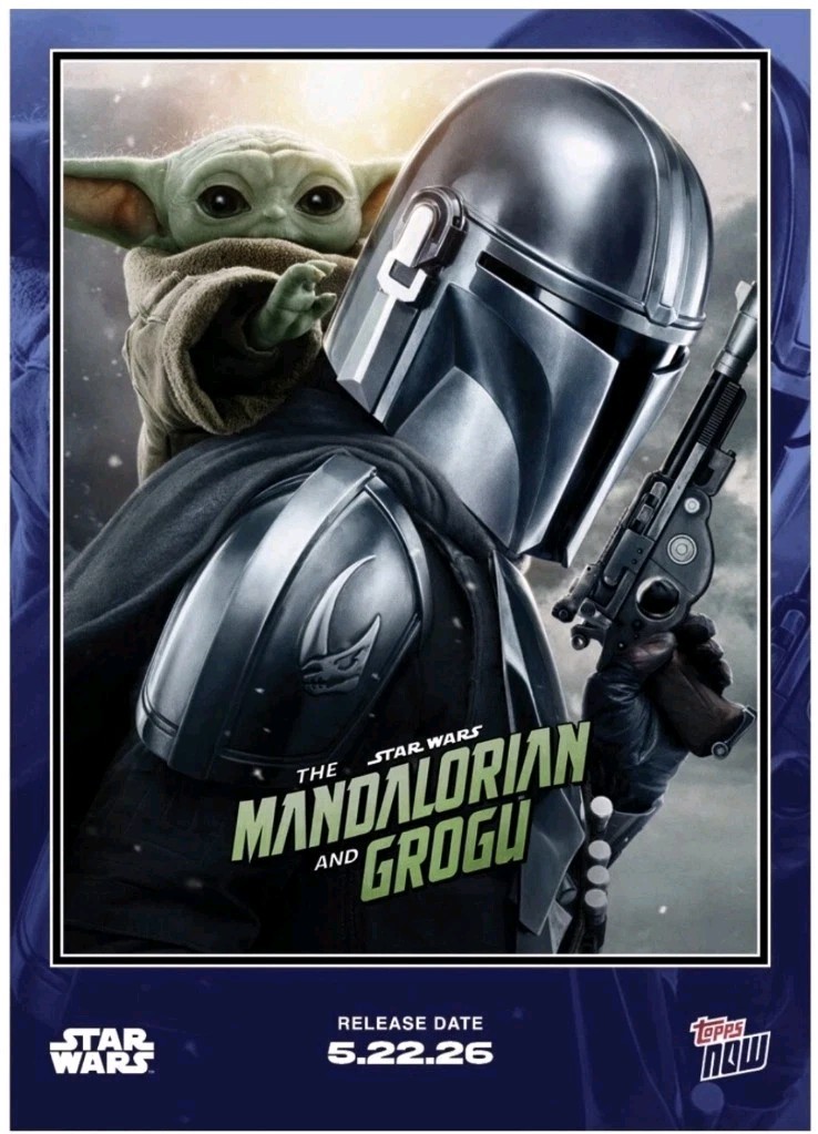 2026 Star Wars Topps NOW The Mandalorian and Grogu Poster Card MG01 *In Hand*