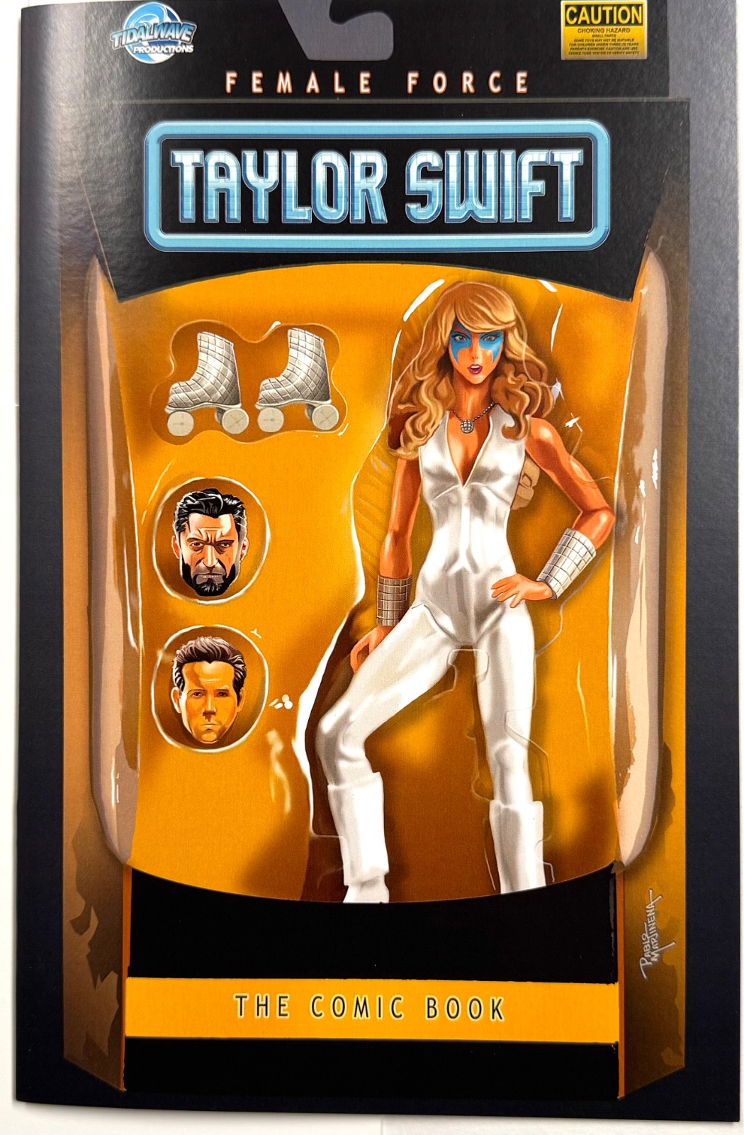 TAYLOR SWIFT Female Force Action Figure Dazzler Variant Roller Skates NM+