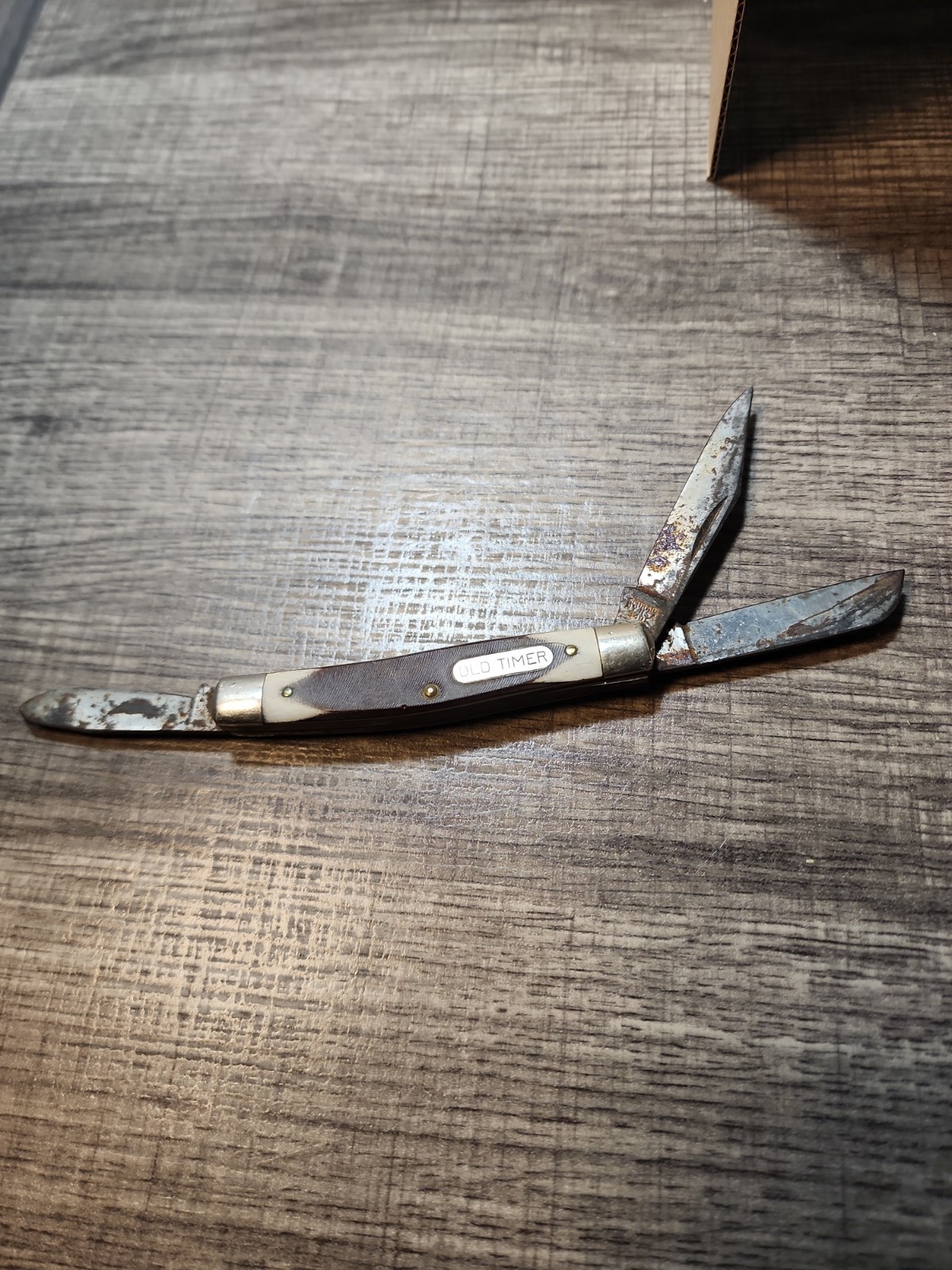 Schrade Old Tmer Vintage 3 Blade Folding Pocket Knife 340T USA- Good Condition Schrade Old Tmer Vintage 3 Blade Folding Pocket Knife 340T USA- Good Condition