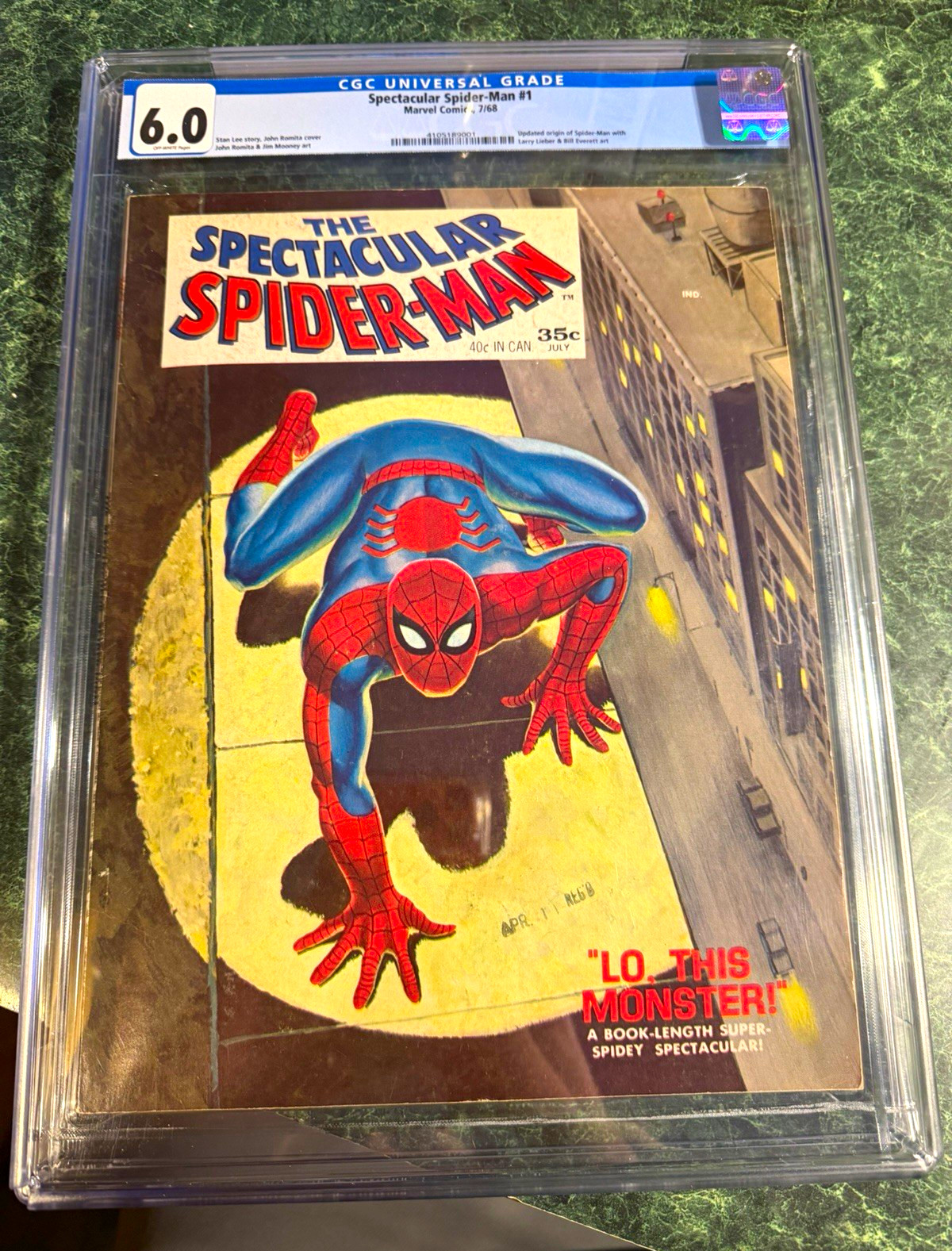Marvel Spectacular Spider-Man #1 (1968) CGC 6.0 Fine Comic Book