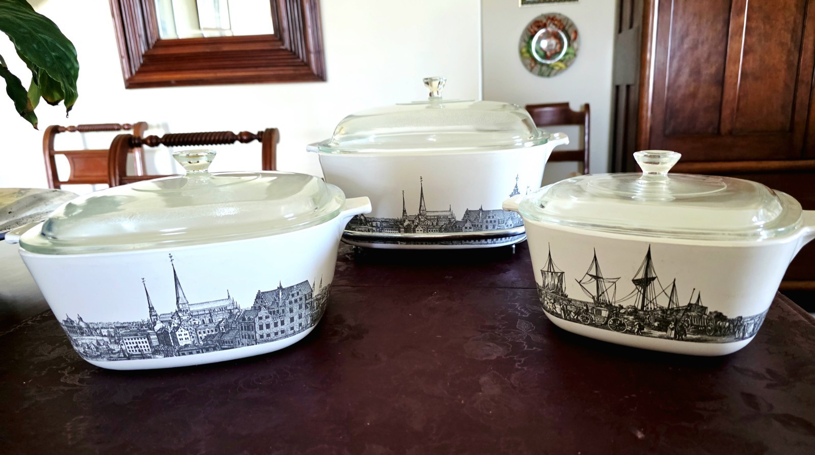 RARE Vintage CorningWare  Casserole - 7 piece set