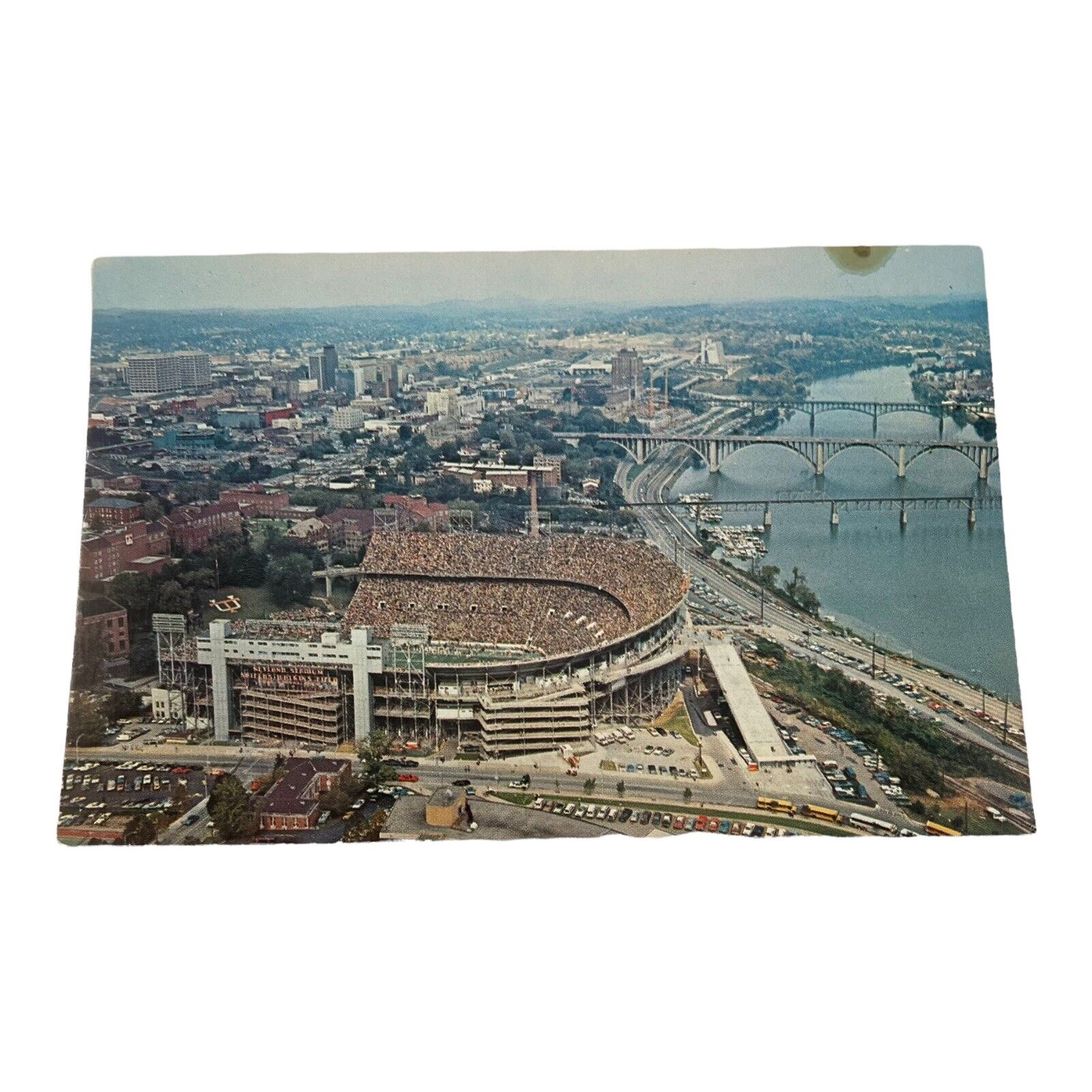 Aerial View Campus Neyland Stadium University Tennessee Knoxville Postcard I65