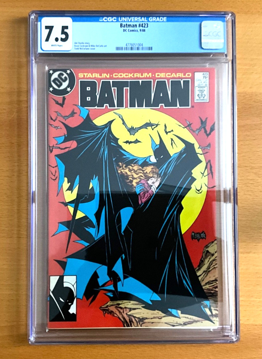 Batman #423 CGC 7.5 1ST PRINT WHITE PAGES DC COMICS 1988/TODD MCFARLANE