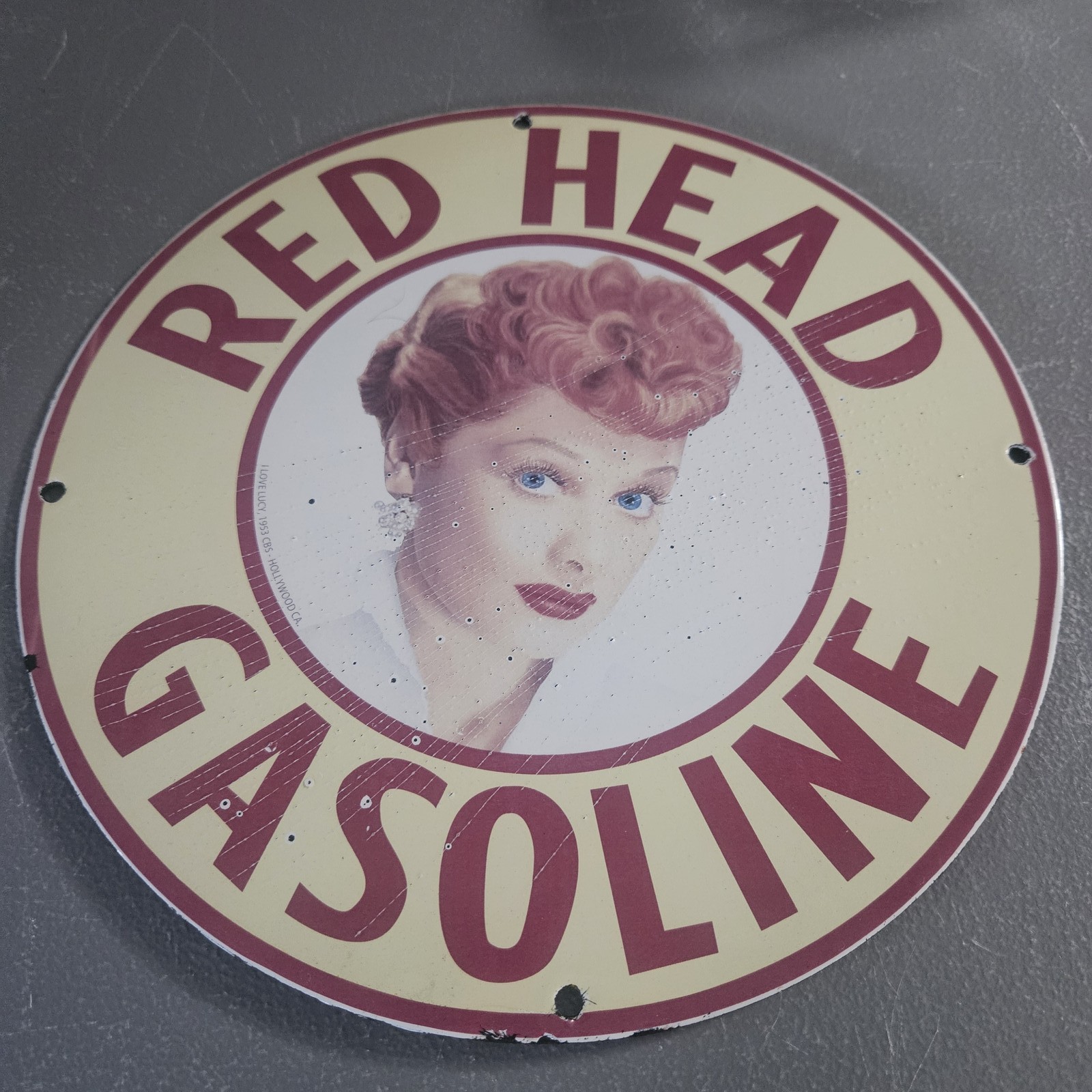 VINTAGE RED HEAD GASOLINE 12