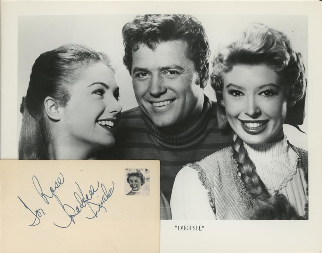 Barbara Ruick- Signed Vintage Index Card w/Photo Barbara Ruick- Signed Vintage Index Card w/Photo