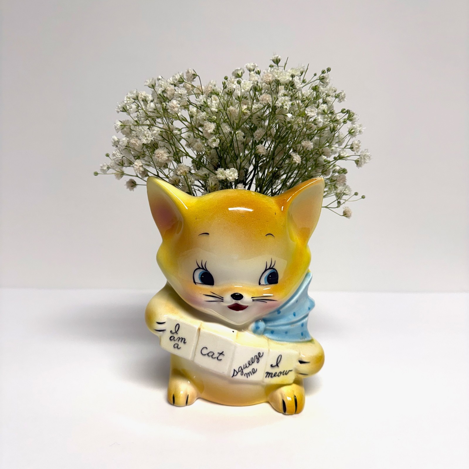 Retro Rubens Originals Anthropomorphic Cat Planter Vase #548 Japan Mid-Century Retro Rubens Originals Anthropomorphic Cat Planter Vase #548 Japan Mid-Century
