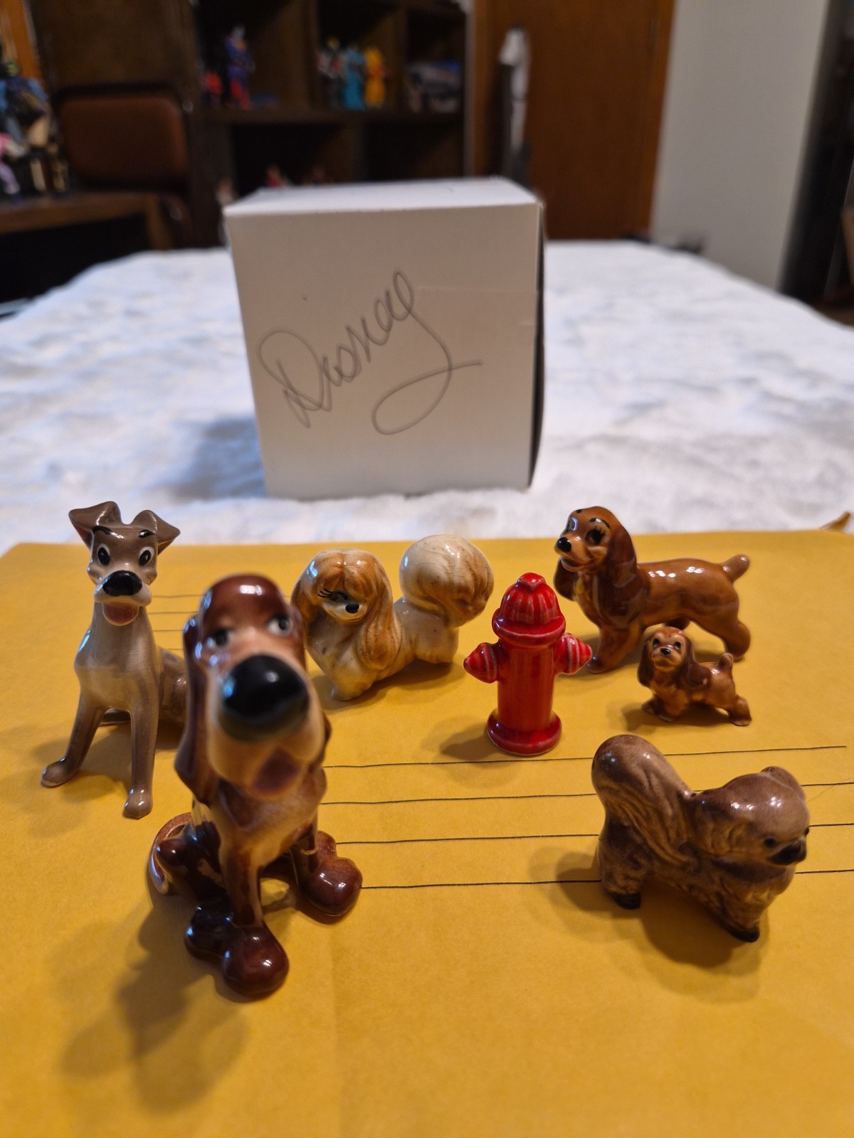 Vtg 1950s Hagen Renaker Disney Lady and The Tramp Ceramic Figurine Lot of 7 Rare Vtg 1950s Hagen Renaker Disney Lady and The Tramp Ceramic Figurine Lot of 7 Rare