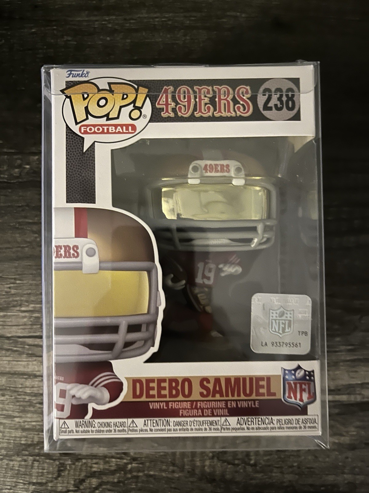 Funko POP NFL 49ers Deebo Samuel #238 w/protector NEW IN BOX Funko POP NFL 49ers Deebo Samuel #238 w/protector NEW IN BOX