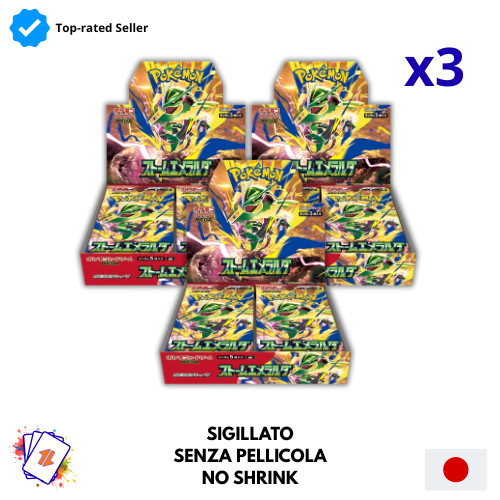 Pokemon x3 Box Storm Emerald M6 Booster Box NO SHRINK Jap Japanese