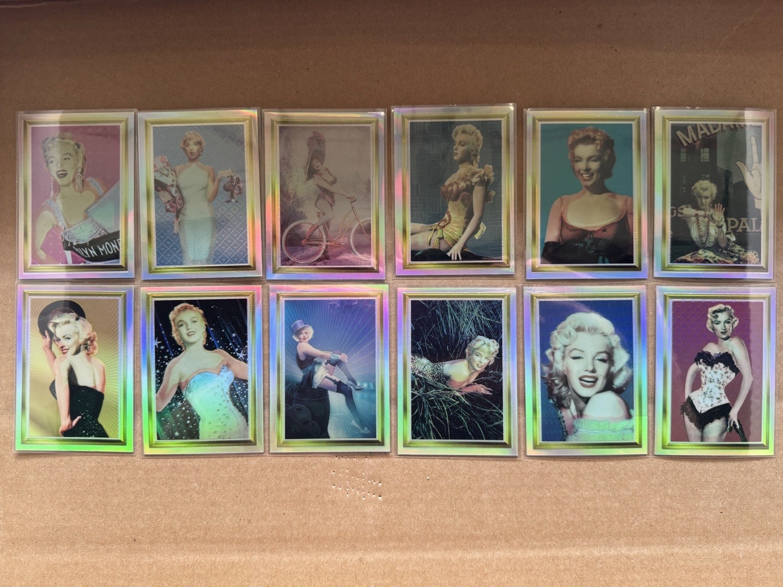 1995 Sports Time Marilyn Monroe II Complete Holochrome Insert Set HC1-HC12