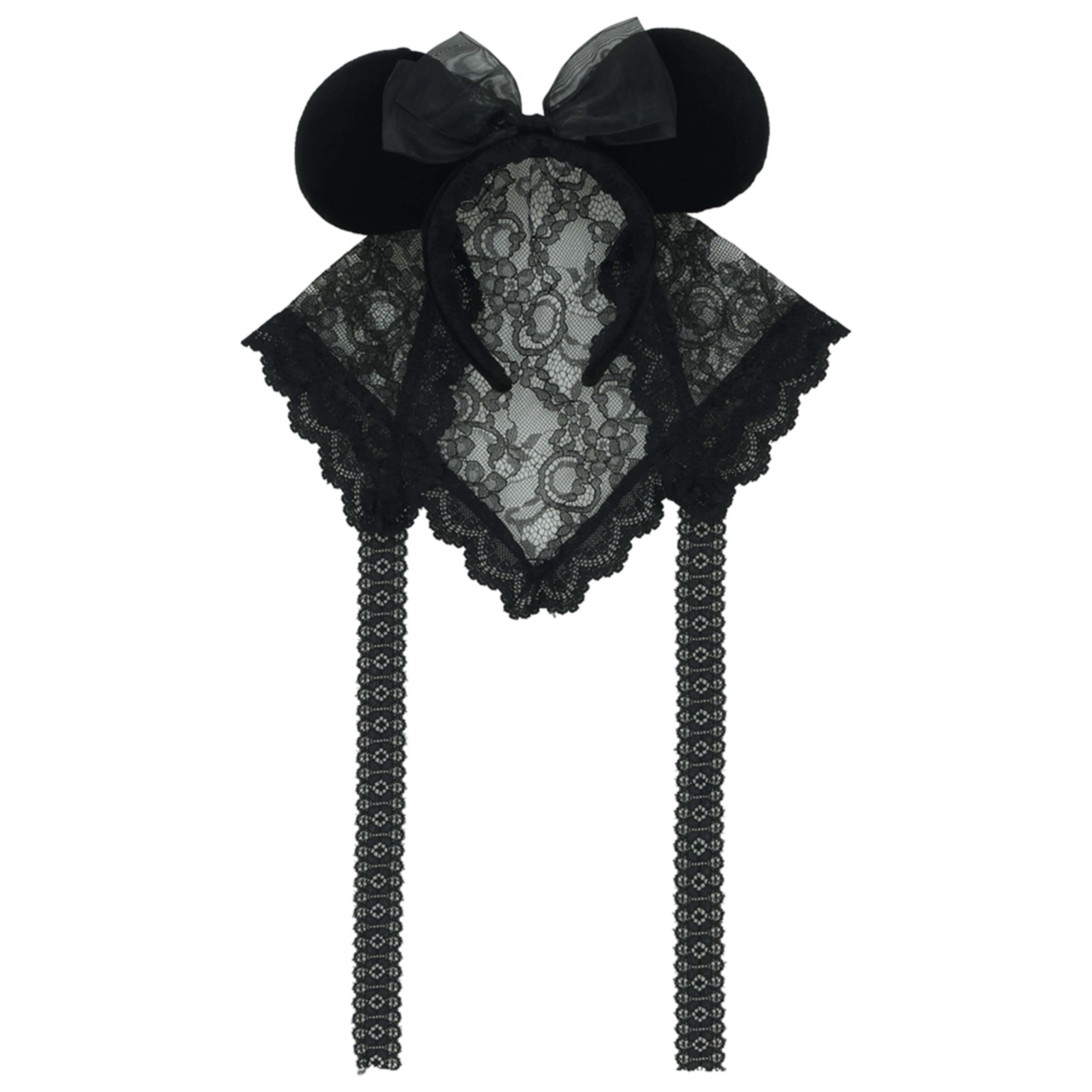 Tokyo Disney Resort Halloween 2026 Minnie Ears Lace Veil Headband Black Japan