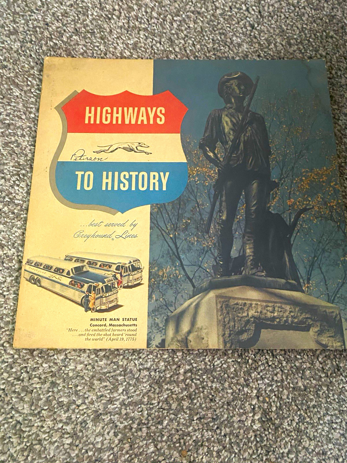 Greyhound Lines Highways to History Travel Brochure Columbia River Gorge OR Greyhound Lines Highways to History Travel Brochure Columbia River Gorge OR