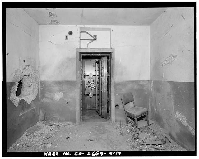 Fairfield CA Travis Air Force Base 1997 Vault Interior Forced Entry Damage