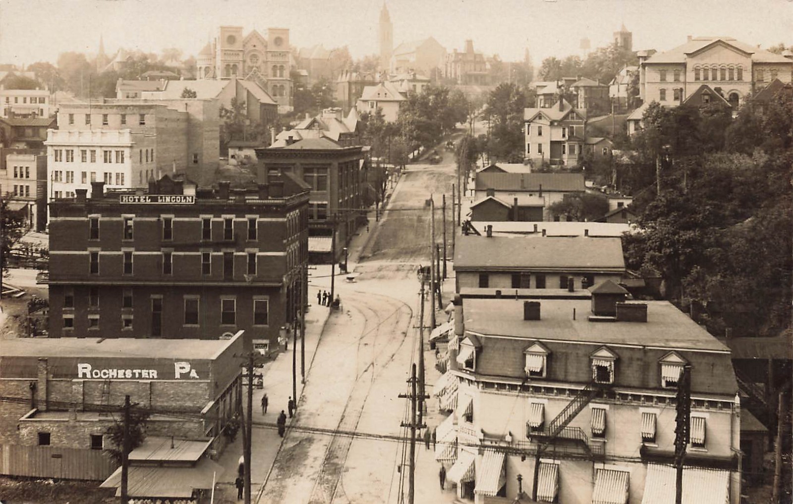 LP74 Rochester Pennsylvania View 1910 RPPC Postcard LP74 Rochester Pennsylvania View 1910 RPPC Postcard