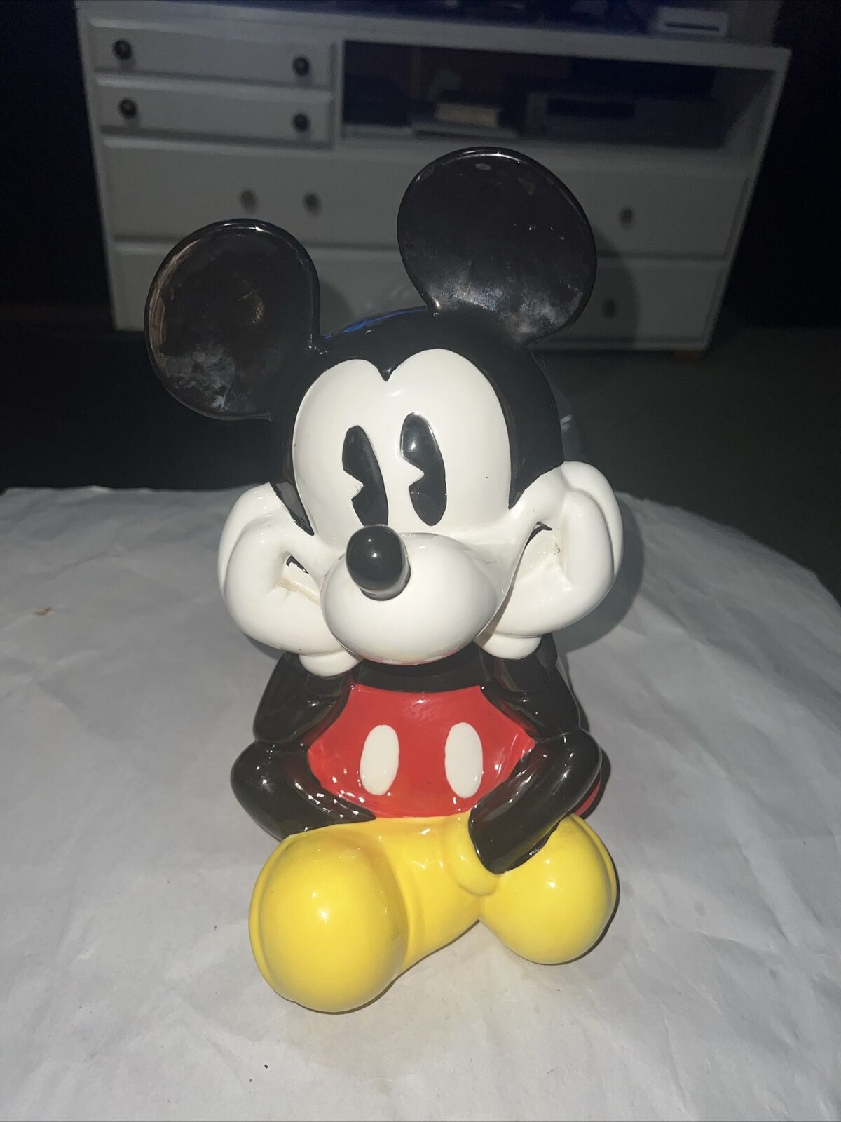 VINTAGE MICKEY MOUSE COOKIE JAR DISNEY MARKETED BY GIBSON 