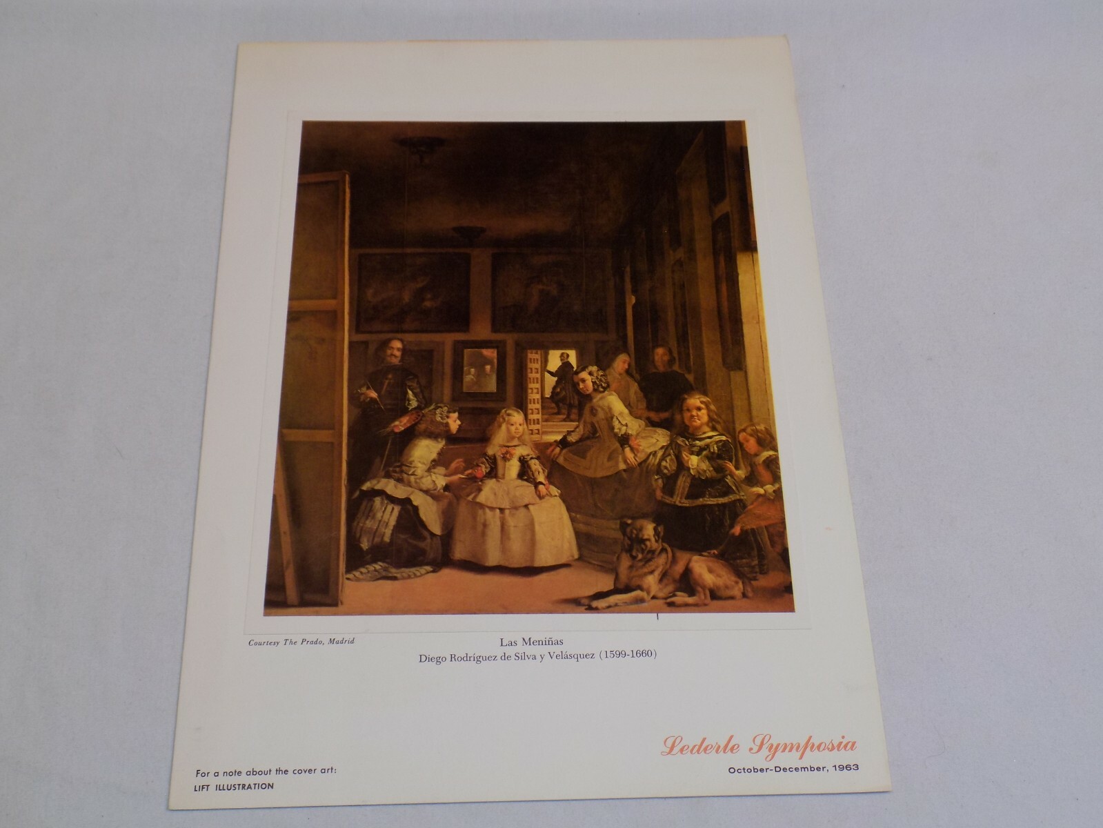 Aristocort Drug Lederle Symposia 1963 Old Advertising Art Las Meninas Velasquez