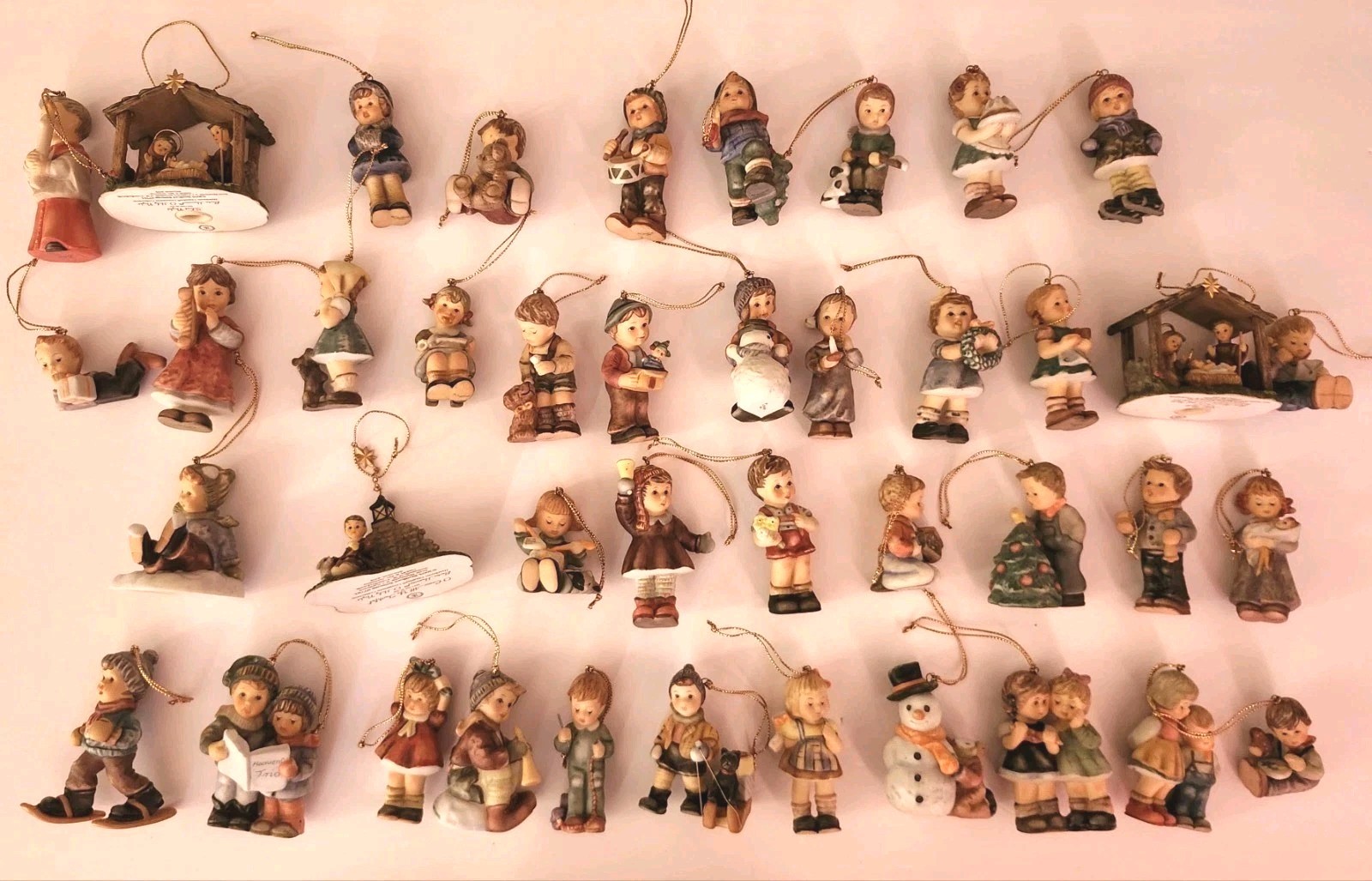 Large Lot Berta Hummel Goebel  Christmas Ornaments Ashton Drake       40  Lot