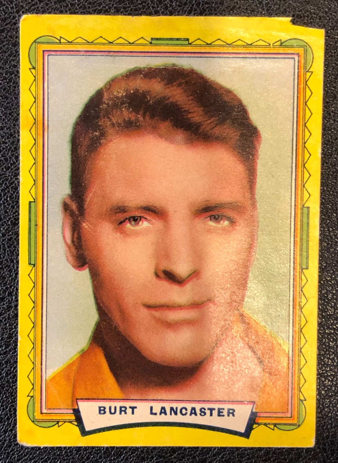 Burt Lancaster Actor 1958 Spanish Famous Screen Stars Collection Trading Card