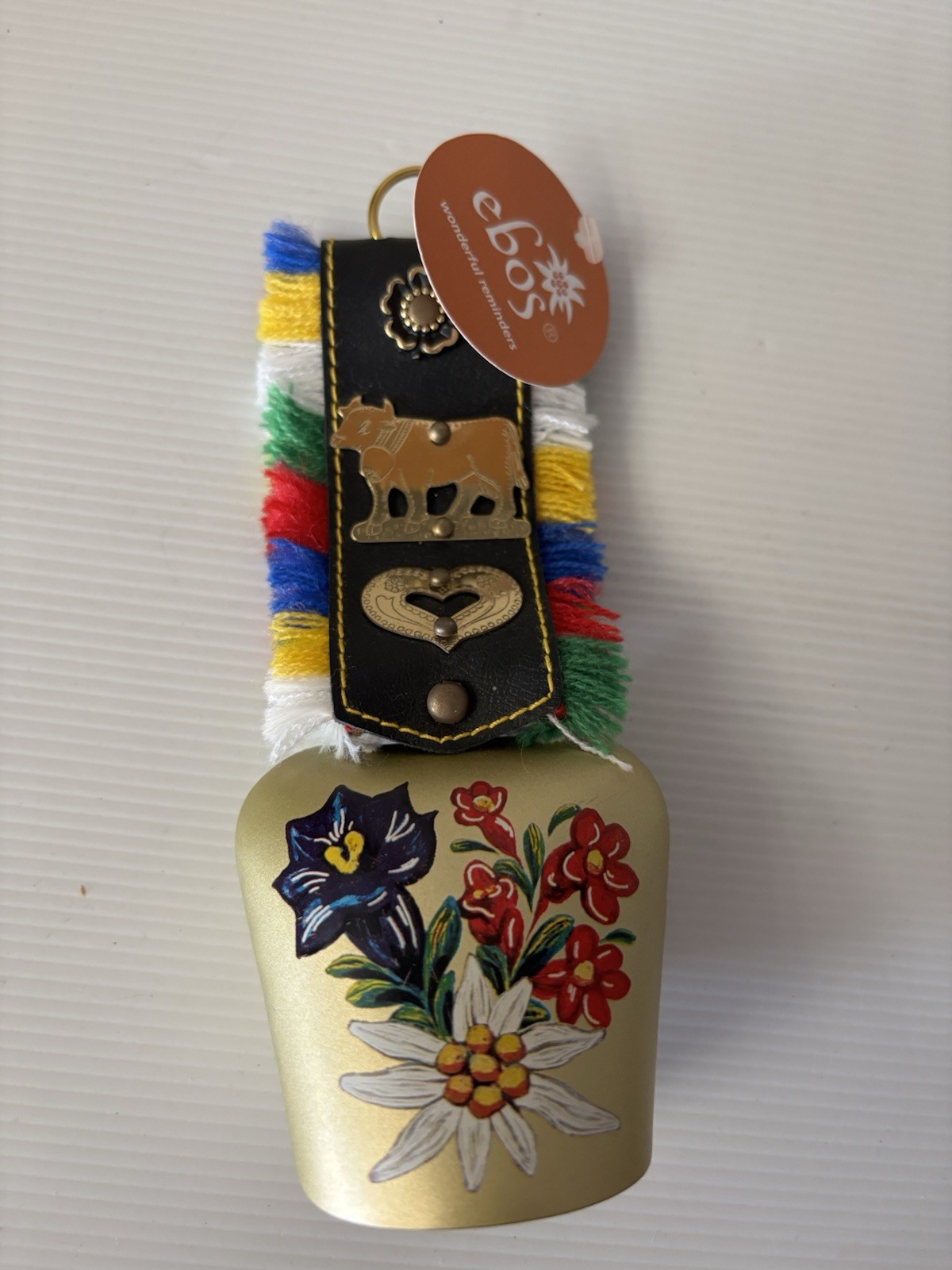 Vintage Swiss Switzerland Cow Bell Travel Souvenir Ornament Alpine cowbell