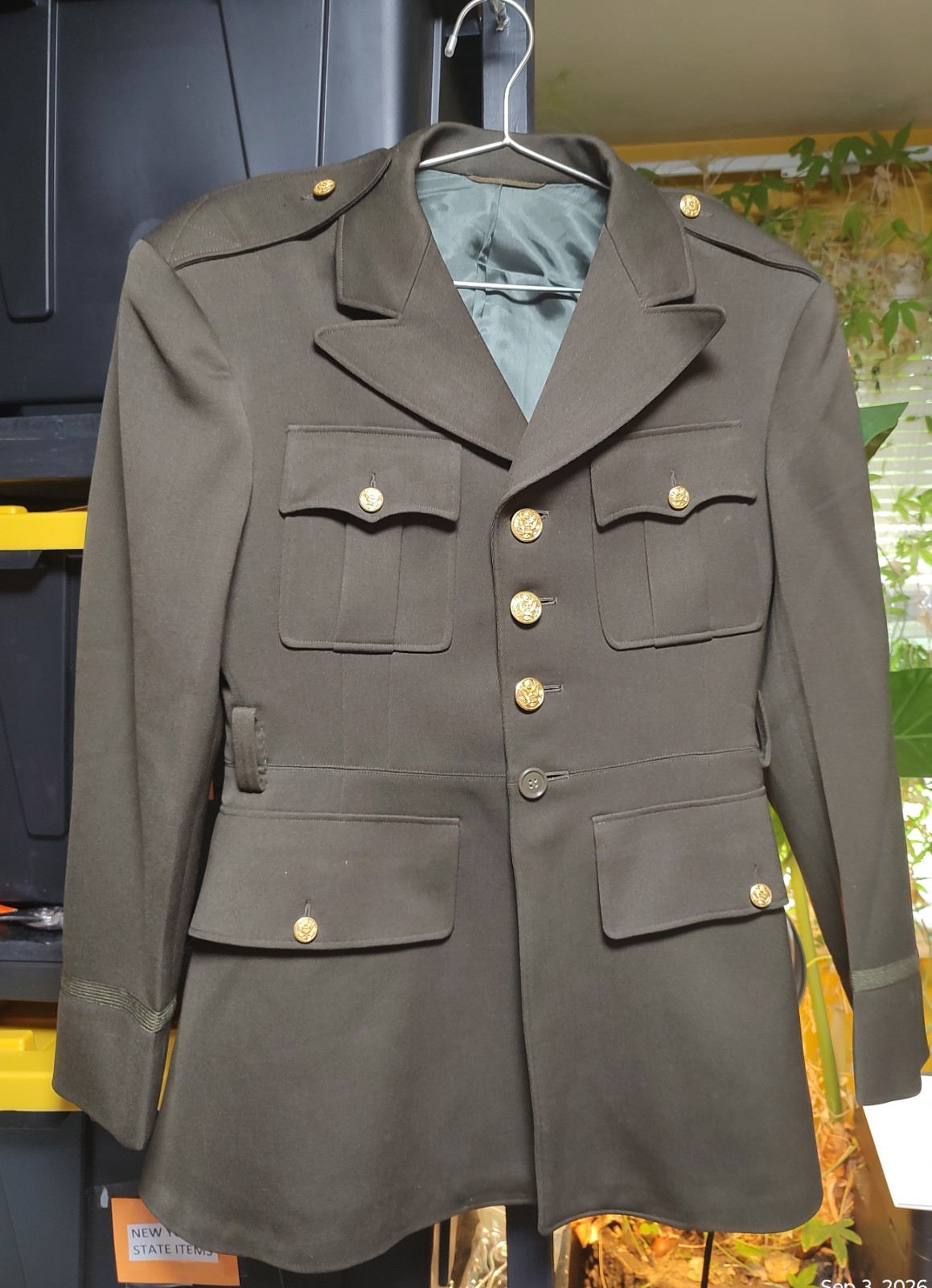 VTG 1950 named 4th div.Class A service dress jacket size 37