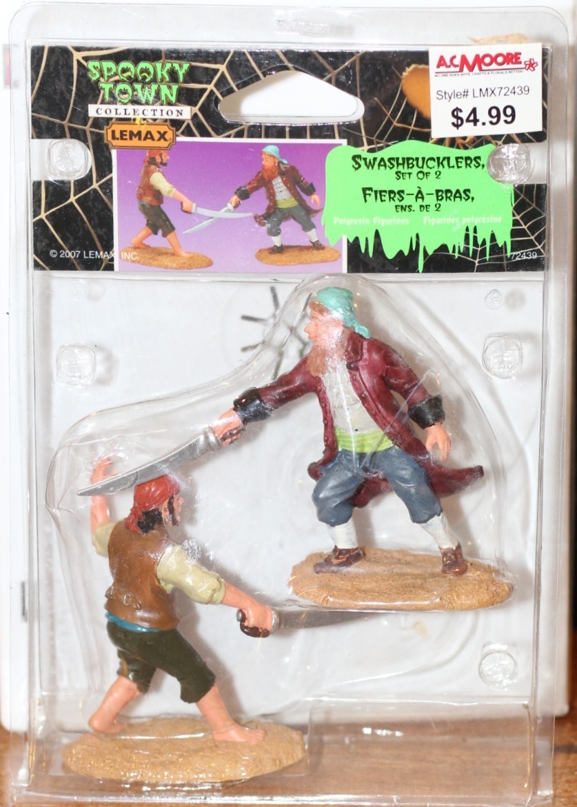 FACTORY SEALED Retired 2007 Lemax Spooky Town Swashbucklers 72439
