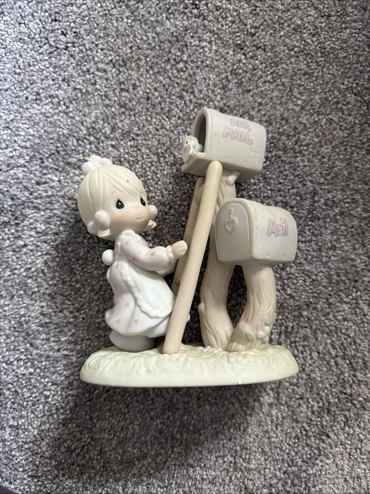 Precious Moments Vintage Porcelain Figurine 523615 Good News Is So Uplifting Precious Moments Vintage Porcelain Figurine 523615 Good News Is So Uplifting
