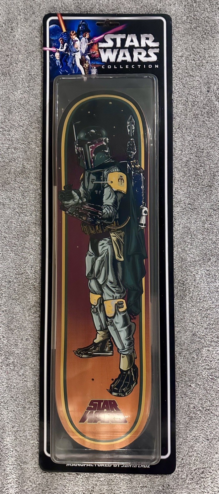 Boba Fett Star Wars X Santa Cruz Skateboard Deck TYPO MISSPELL #113 RARE Boba Fett Star Wars X Santa Cruz Skateboard Deck TYPO MISSPELL #113 RARE