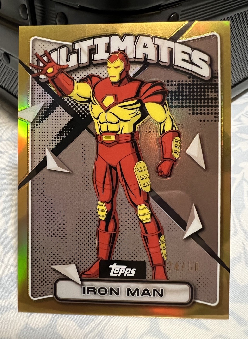 IRON MAN 2025 Topps Finest Marvel ‘97 X-Men /50 GOLD Refractor - Card #57