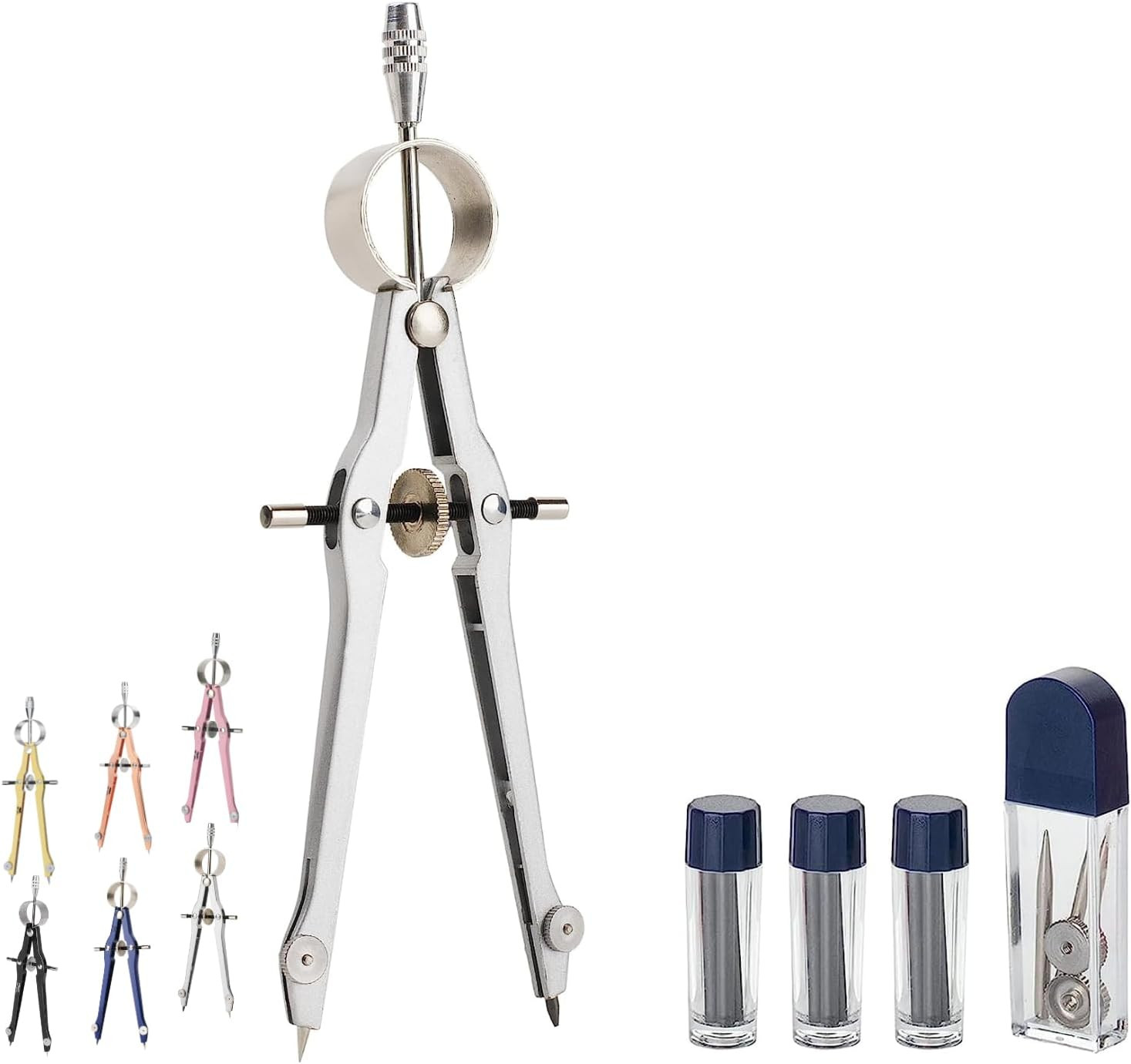 - Professional Compass for Geometry, Extra Lead | Metal Compass Drawing - Professional Compass for Geometry, Extra Lead | Metal Compass Drawing