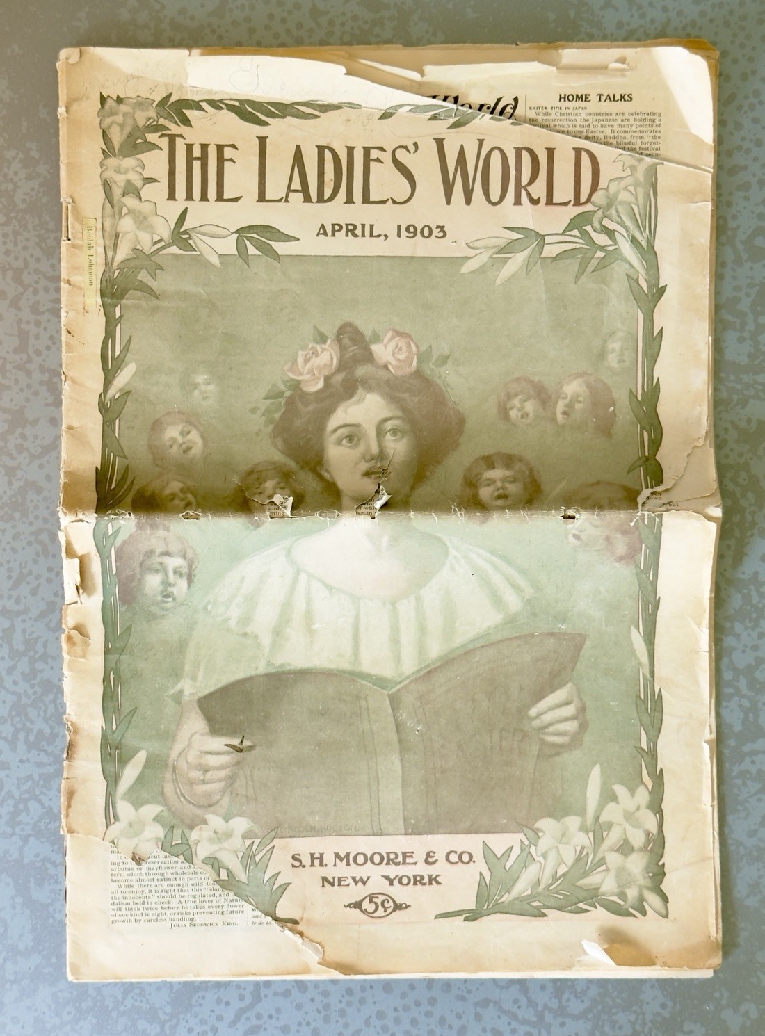 Vintage The Ladies' World Magazine April 1903 Highland Brand Milk Ads Easter Art Vintage The Ladies' World Magazine April 1903 Highland Brand Milk Ads Easter Art