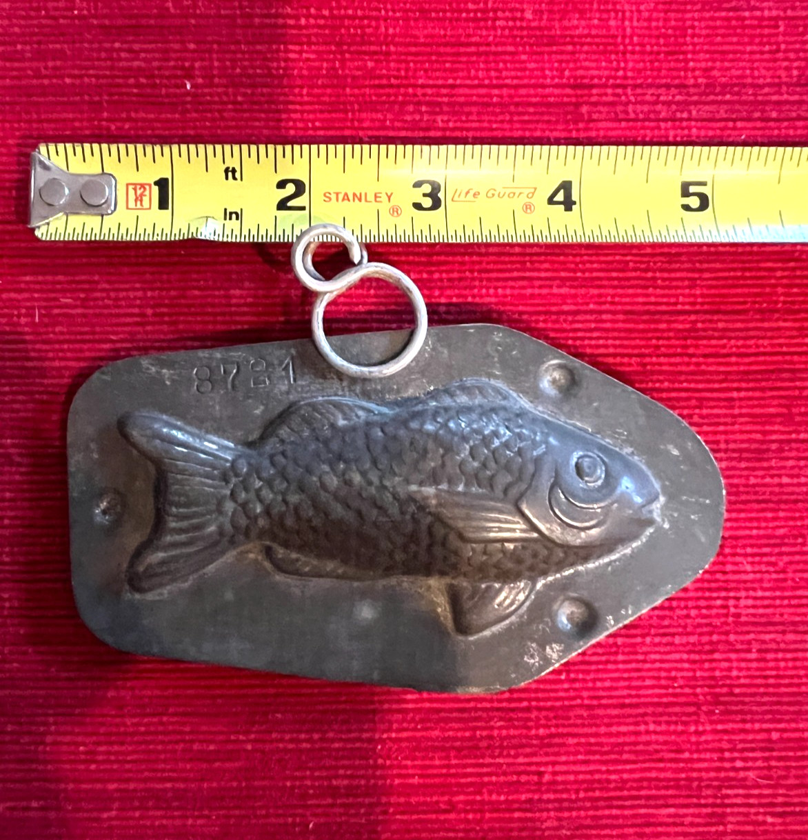 Antique Anton Reiche Dresden Fish Chocolate Mold #8721 German Tin Candy Mold