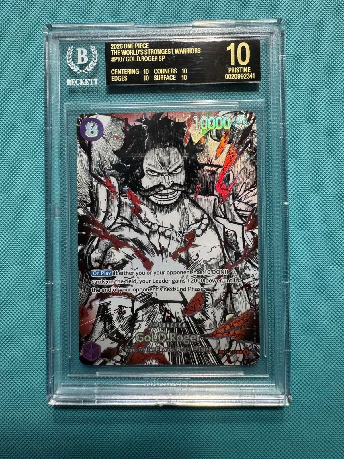 2026 One Piece The World’s Strongest Warriors #P107 Gol.D.Roger SP BGS 10 2026 One Piece The World’s Strongest Warriors #P107 Gol.D.Roger SP BGS 10