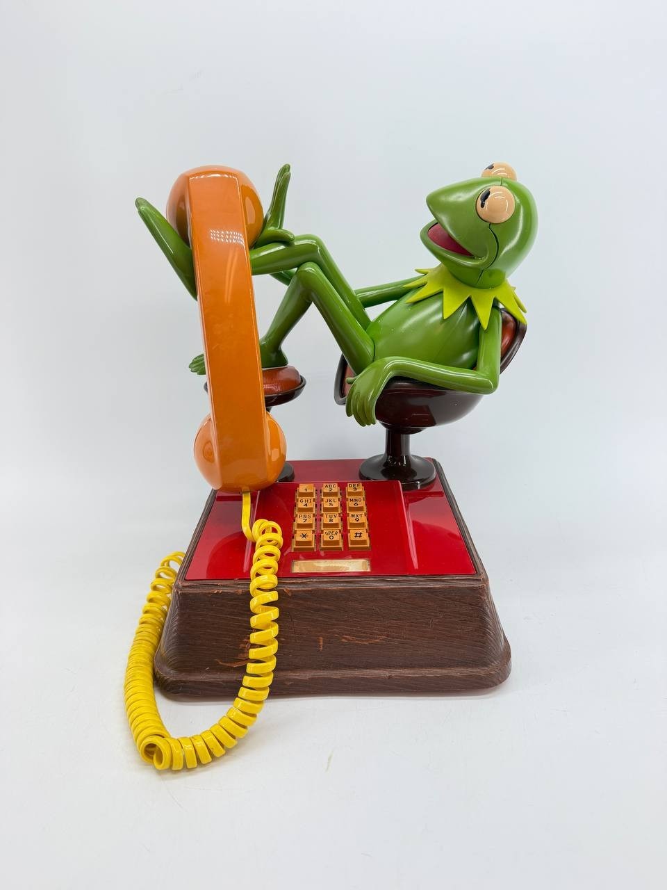 Vintage 1983 Kermit the Frog Telephone ATC Jim Henson Muppets Phone 4 lb