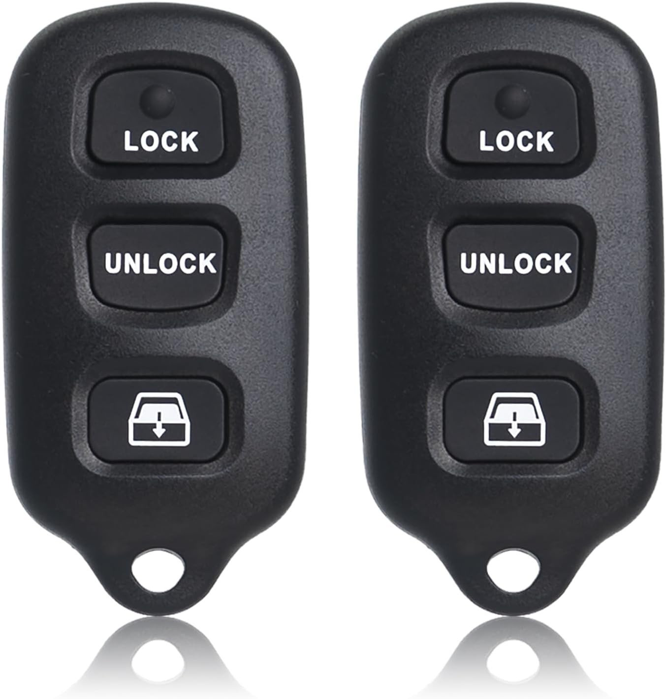 MechanMagic 2PCS Key Fob Remote Replacement Fits for Toyota 4Runner Black MechanMagic 2PCS Key Fob Remote Replacement Fits for Toyota 4Runner Black