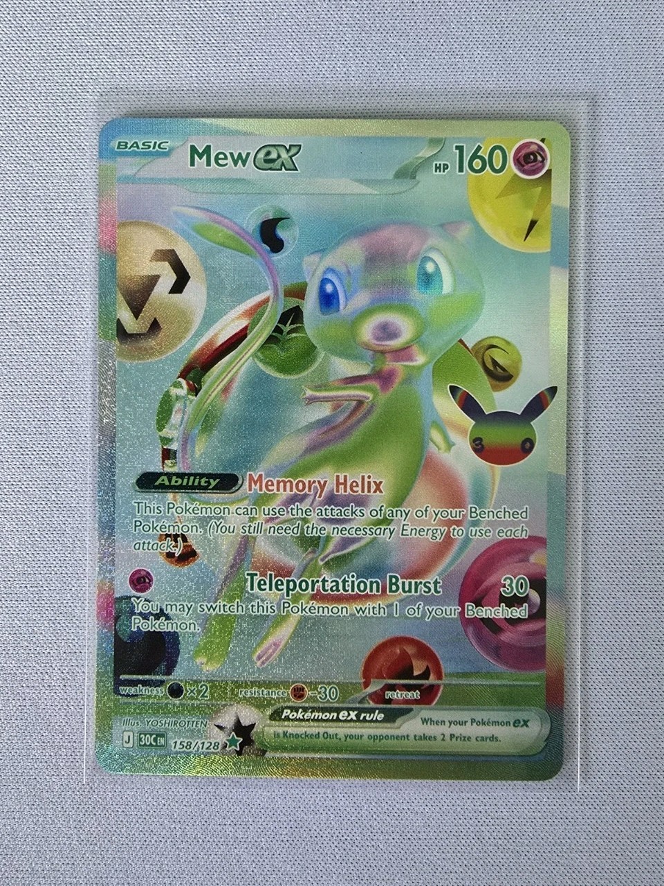 Pokemon - Mew ex 158/128 30th anniversary set \