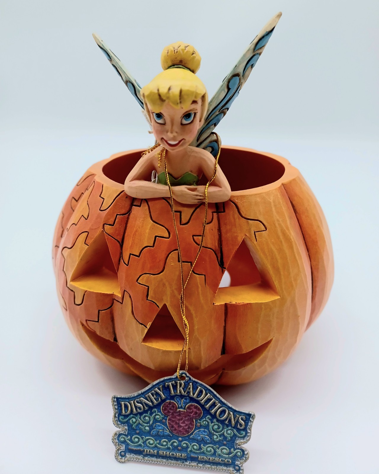 Jim Shore Disney Traditions A Pixie Treat Tinker Bell Halloween Lighted Pumpkin Jim Shore Disney Traditions A Pixie Treat Tinker Bell Halloween Lighted Pumpkin
