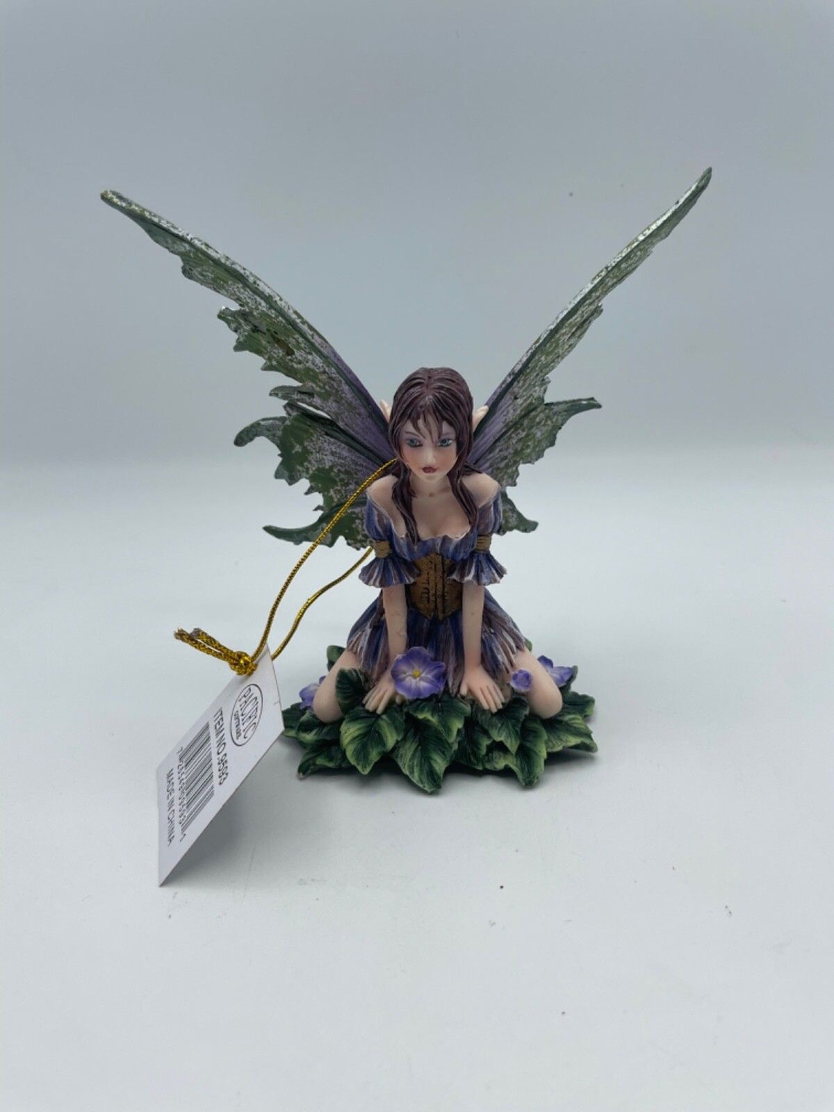 Whimsical Viola Violet Flower Garden Fairy Statue