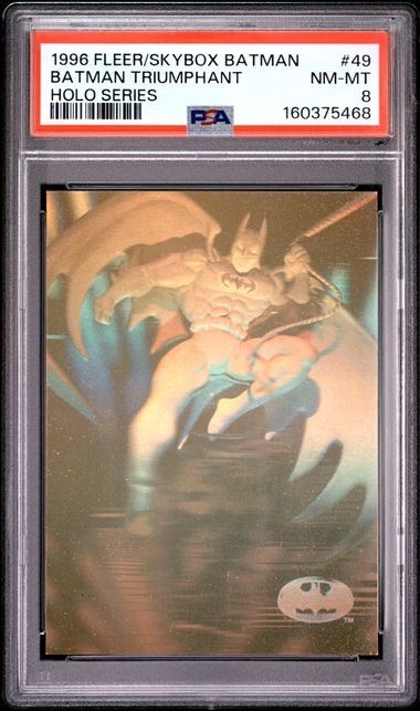 1996 Fleer/Skybox Batman #49 Batman Triumphant Holo Series : PSA 8 1996 Fleer/Skybox Batman #49 Batman Triumphant Holo Series : PSA 8