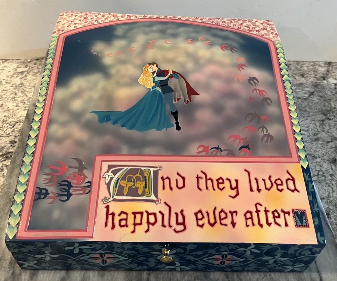 Vintage Disney Sleeping Beauty Lap Desk Box Rare Dan Alexander Art 1/250 New