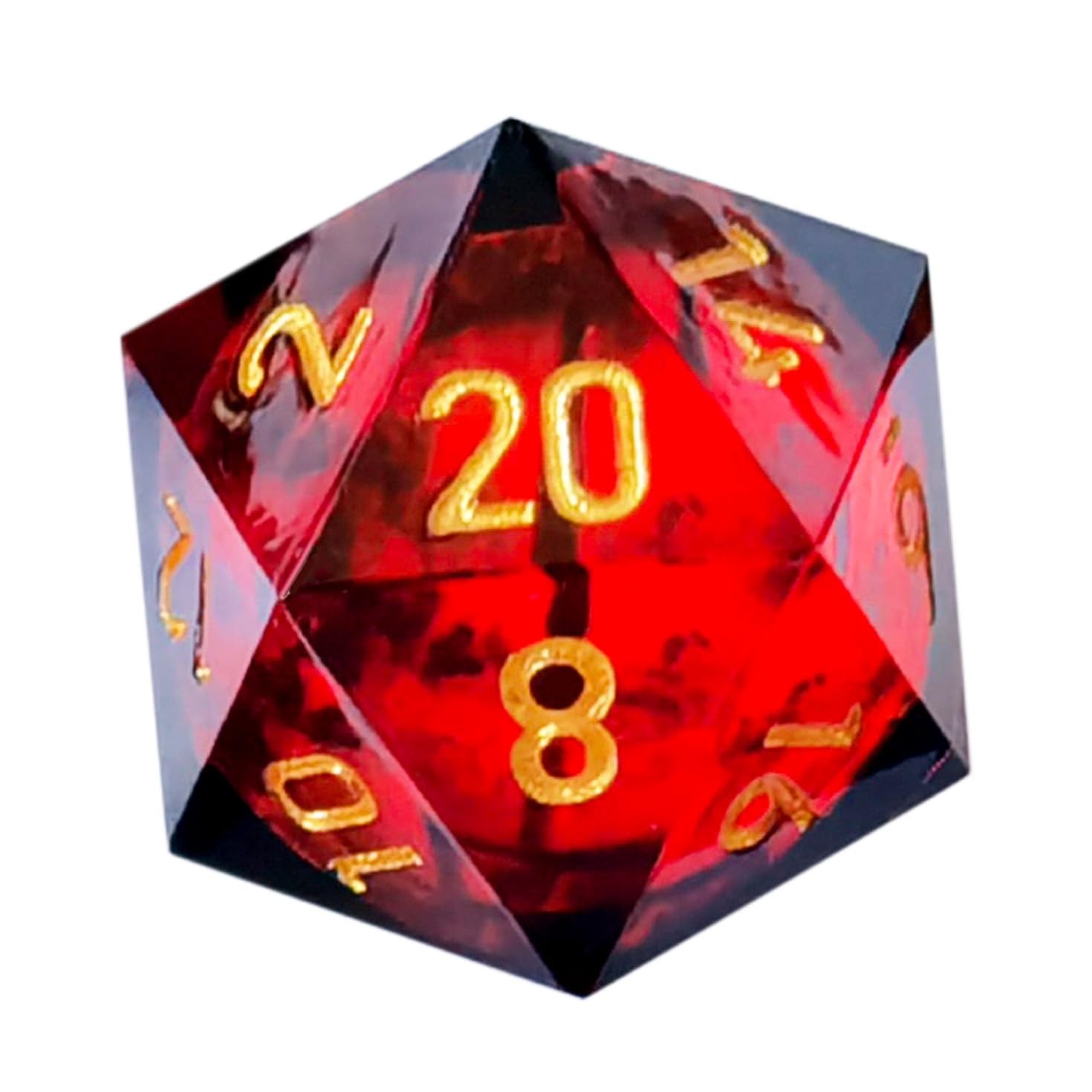 BESCON Dragon's Eye Sharp Edge Polyhedral Dice Set, Handmade RPG Dice Set BESCON Dragon's Eye Sharp Edge Polyhedral Dice Set, Handmade RPG Dice Set