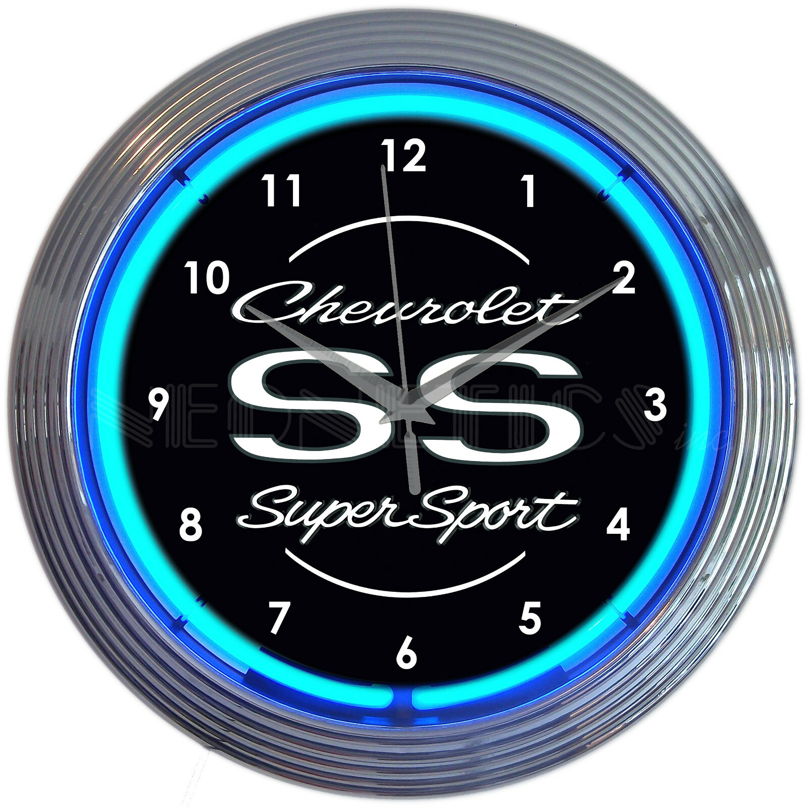 SS Neon Clock Chevy Chevelle sign Camaro Chevrolet Super Sport Nova lamp 2025