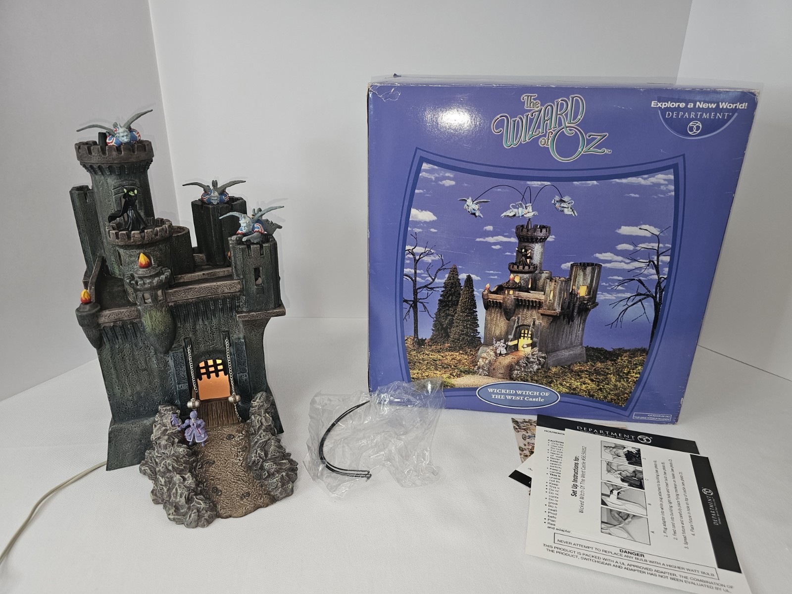 Department 56 Wizard of Oz Wicked Witch of the West Castle (#59352) Lights Sound