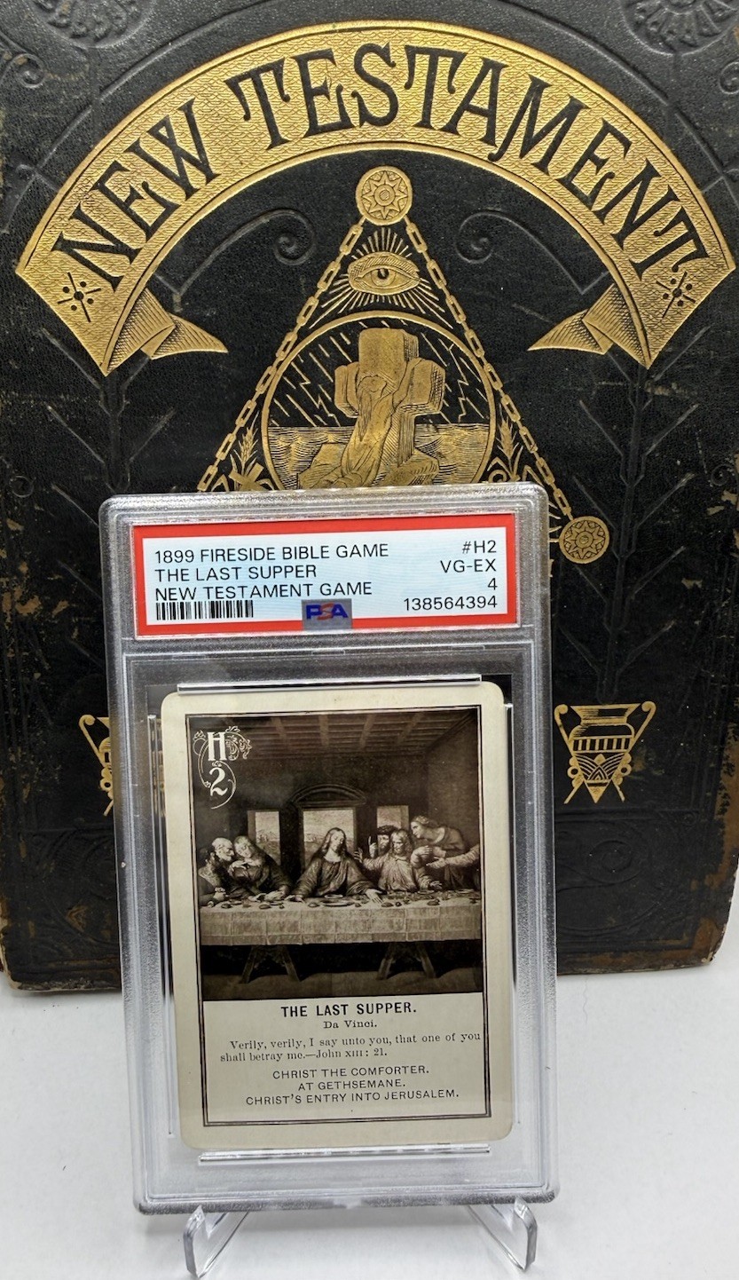 1899 Fireside Bible Game The Last Supper New Testament Jesus Christ PSA 4 POP 1 1899 Fireside Bible Game The Last Supper New Testament Jesus Christ PSA 4 POP 1
