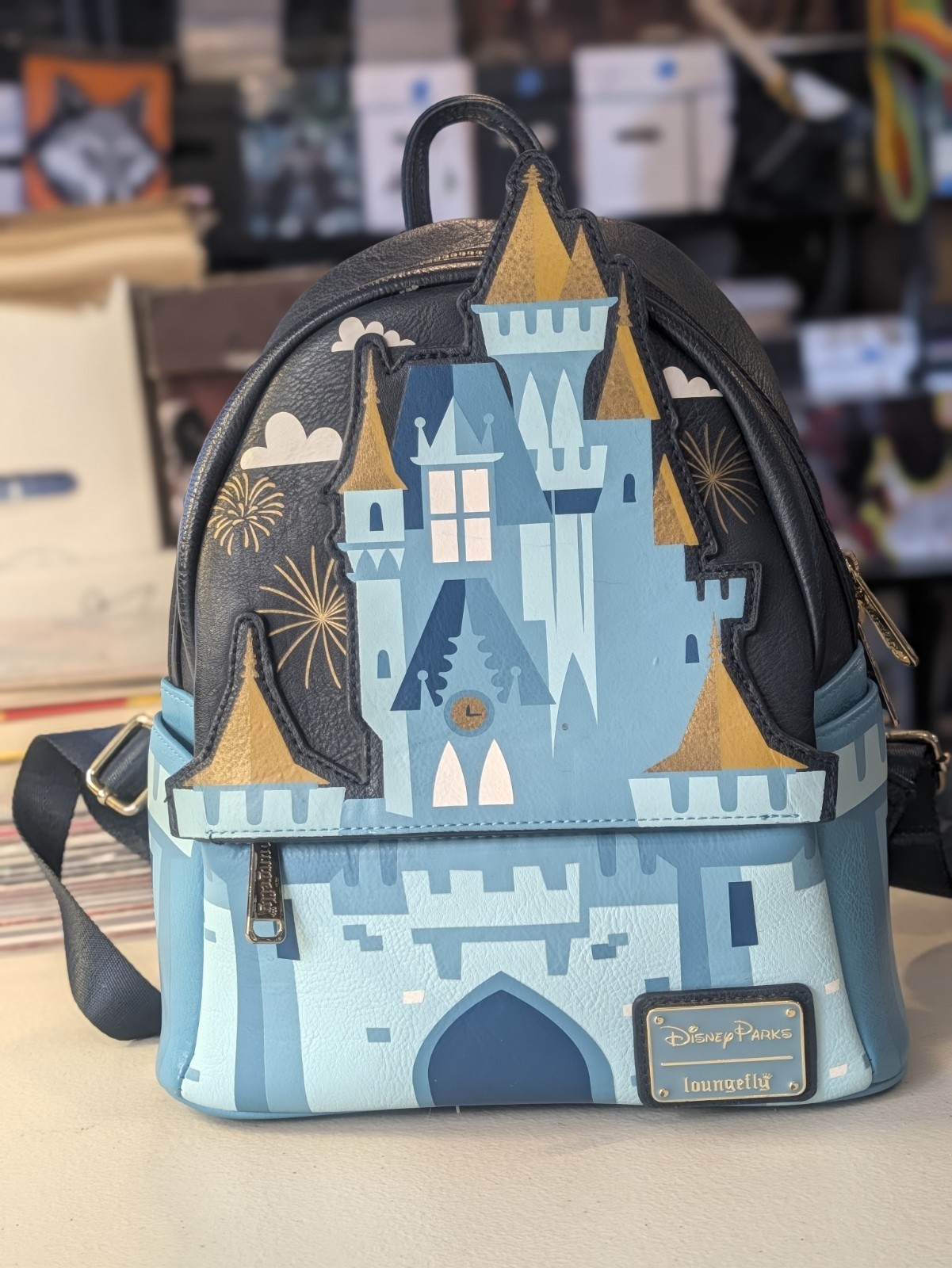 2019 Loungefly Disney Parks Cinderella Castle Mini Backpack